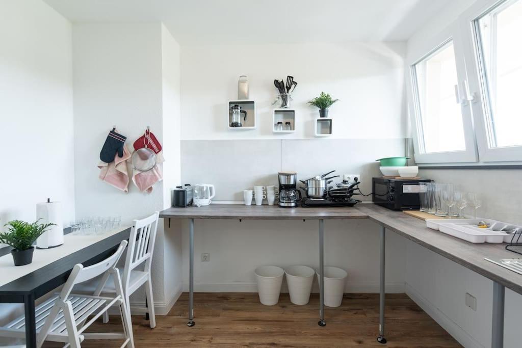 Nature Inspiration Apartment With Balcony & Grill Bbq In Duisburg Mitte Central Station 10 Mins & Big Tv With Photo Lights Exterior photo